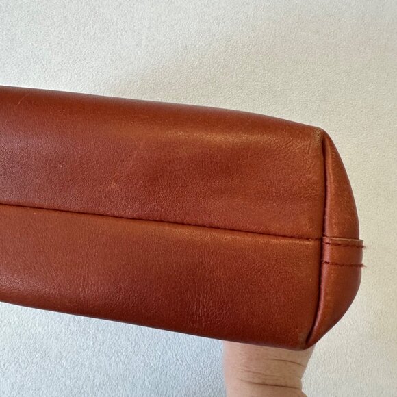 Madewell Leather Transport Tote Crossbody Zip Top Small Cognac English Saddle - Picture 9 of 15